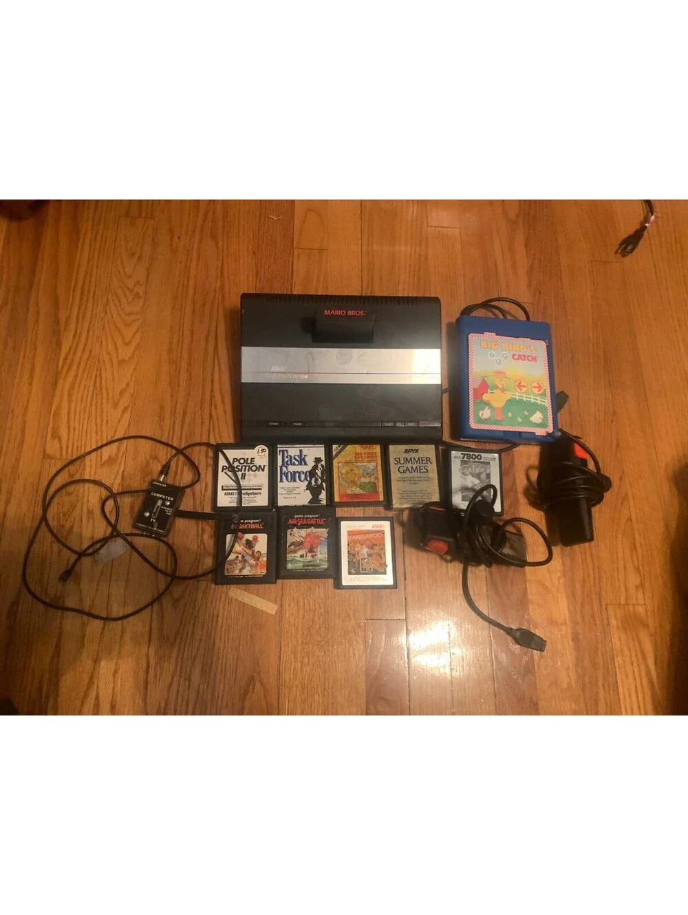 Atari 7800 ProSystem Vintage Video Game UNTESTED Console /Lot games controller
